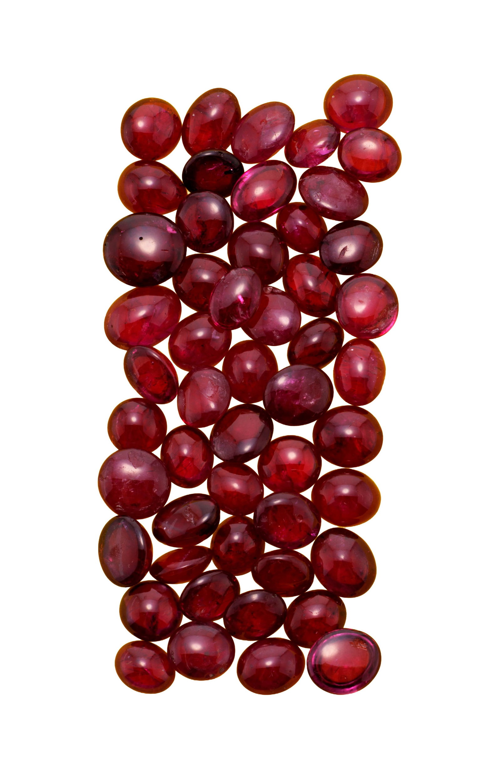 Lot de rubis taillés en cabochon pour un total d'env. 340 carats - 4