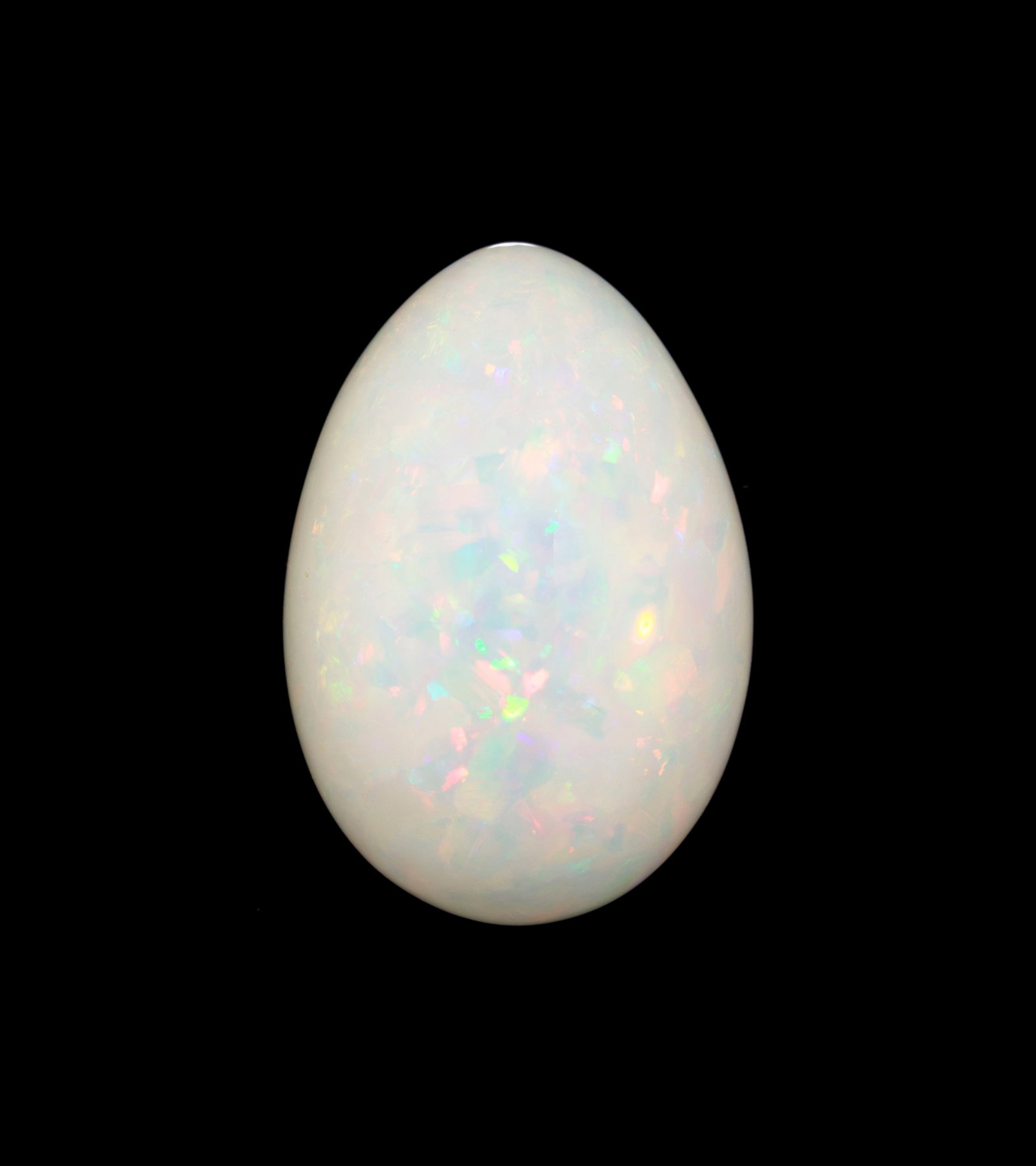 Une opale blanche piriforme sur papier de 69.65 carats (1 of 3)