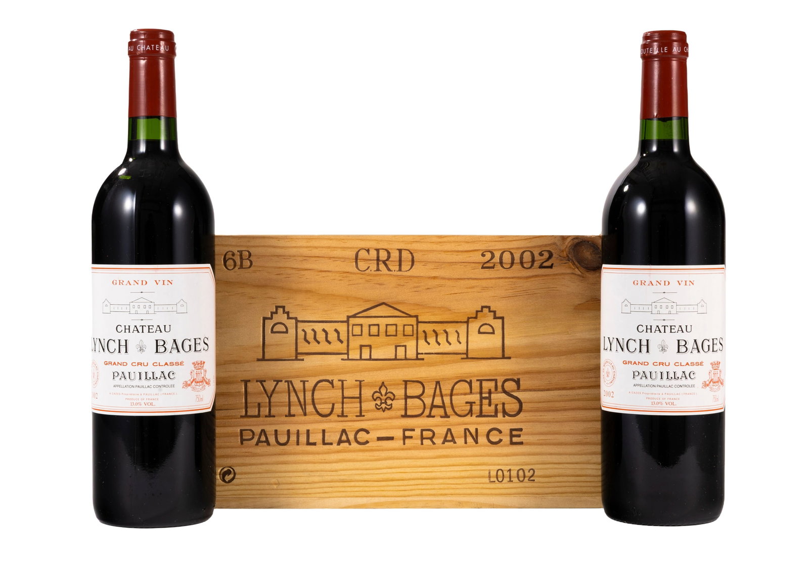 Ch. Lynch-Bages, 2002, Pauillac, 5ème grand cru classé, 6 bts, CBO: Ch. Lynch-Bages, 2002, Pauillac, 5ème grand cru classé, 6 bts, CBO Condition niveau bas goulot