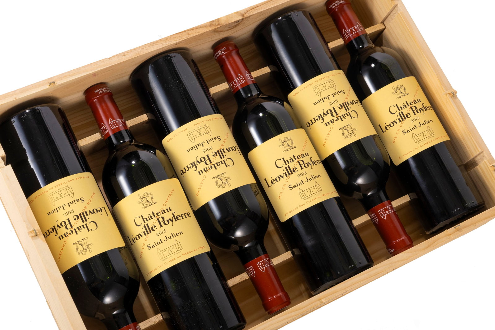 Ch. Léoville Poyferré, 2013, Saint-Julien, 2ème grand cru classé, 6 bts, CBO: Ch. Léoville Poyferré, 2013, Saint-Julien, 2ème grand cru classé, 6 bts, CBO Condition niveau parfait/ bas goulot
