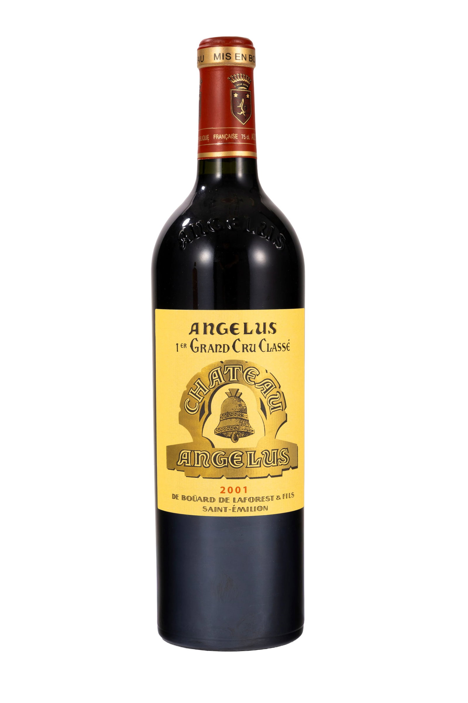 Ch. Angélus, 2001, Saint-Emilion, 1er grand cru classé, 1 bt.: Ch. Angélus, 2001, Saint-Emilion, 1er grand cru classé, 1 bt. Condition niveau bas goulot