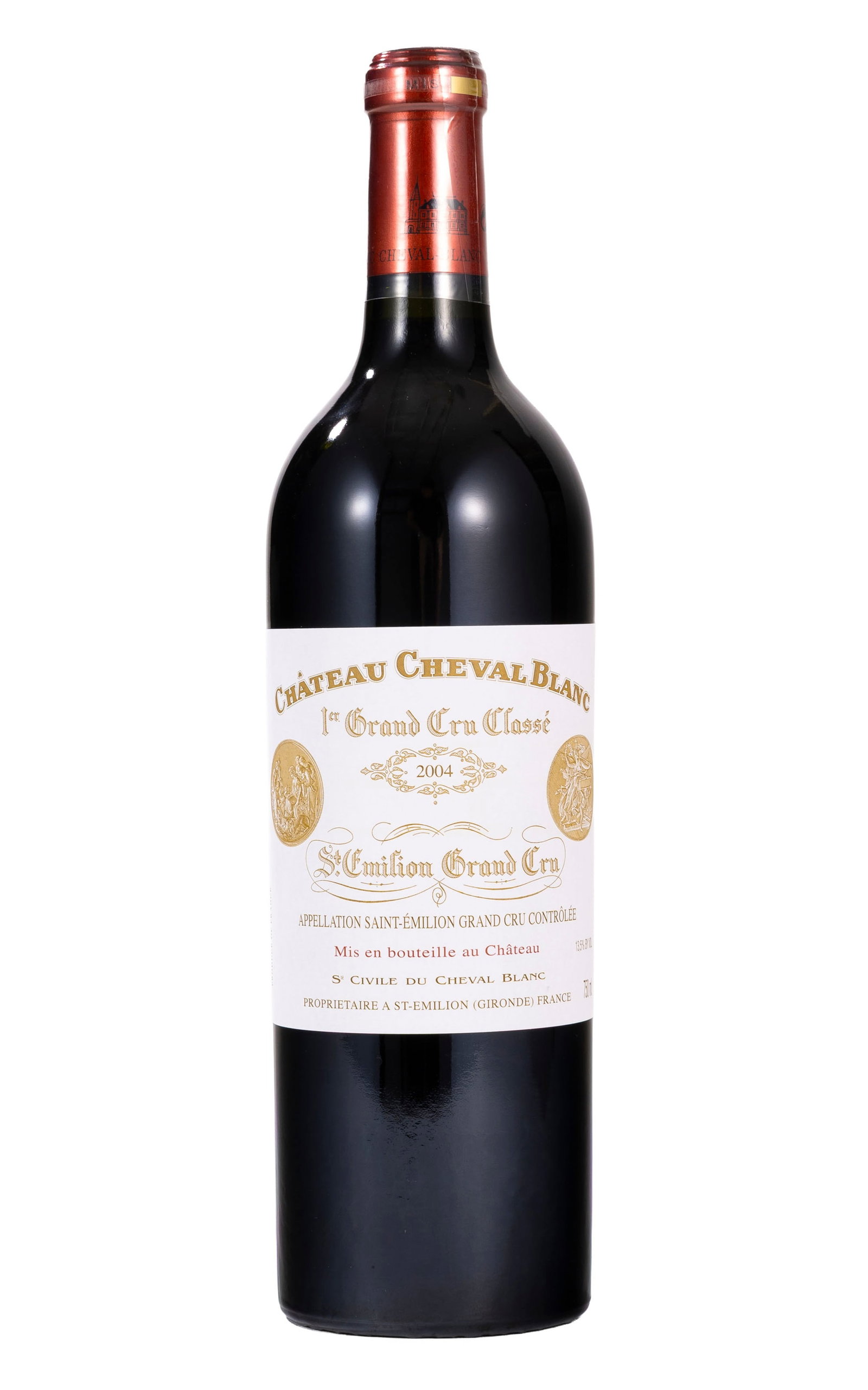 Ch. Cheval-Blanc, 2004, Saint-Emilion, 1er grand cru classé, 1 bt.: Ch. Cheval-Blanc, 2004, Saint-Emilion, 1er grand cru classé, 1 bt. Condition niveau parfait