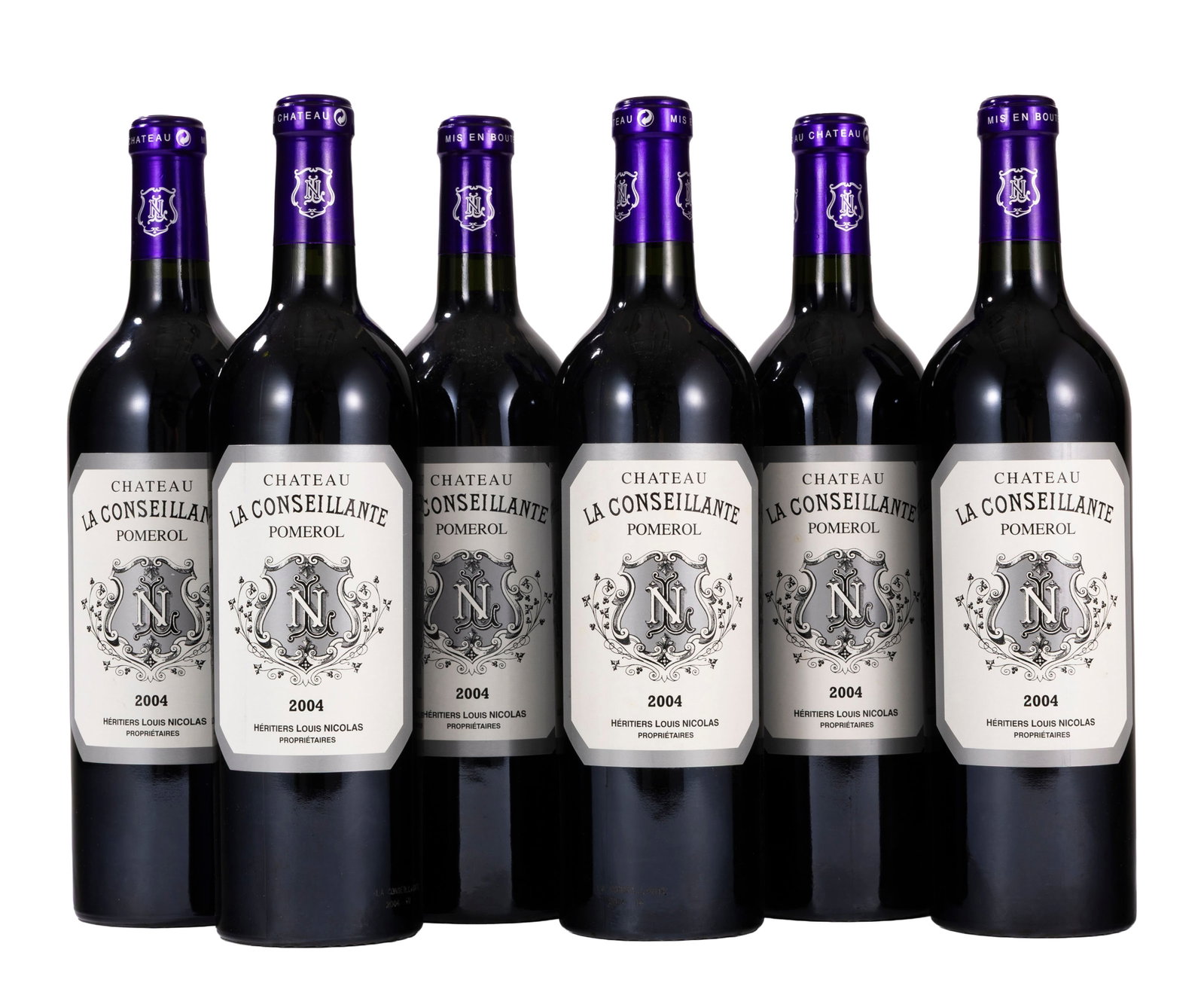 Ch. La Conseillante, 2004, Pomerol, 6 bts: Ch. La Conseillante, 2004, Pomerol, 6 bts Condition niveau parfait et bas goulot