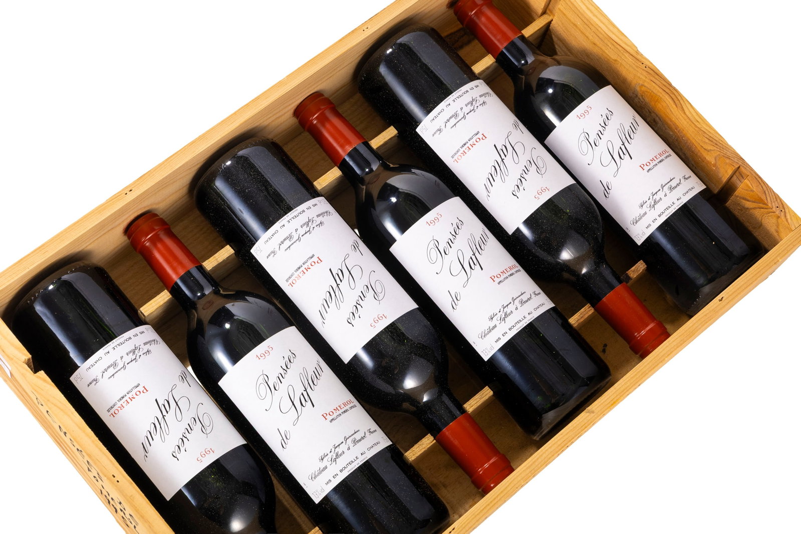 Pensées de Lafleur, 1995, Pomerol, 6 bts, CBO: Pensées de Lafleur, 1995, Pomerol, 6 bts, CBO Condition niveau bas goulot