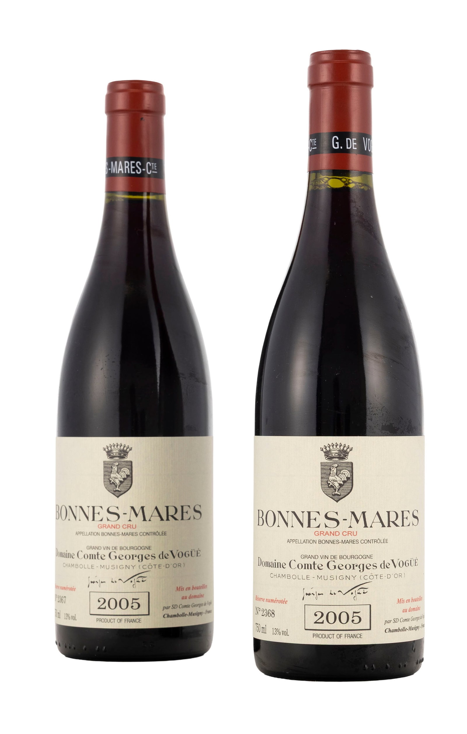Domaine Comte Georges de Vogüé, Bonnes-Mares, 2005, 2 bts, CBO - 2