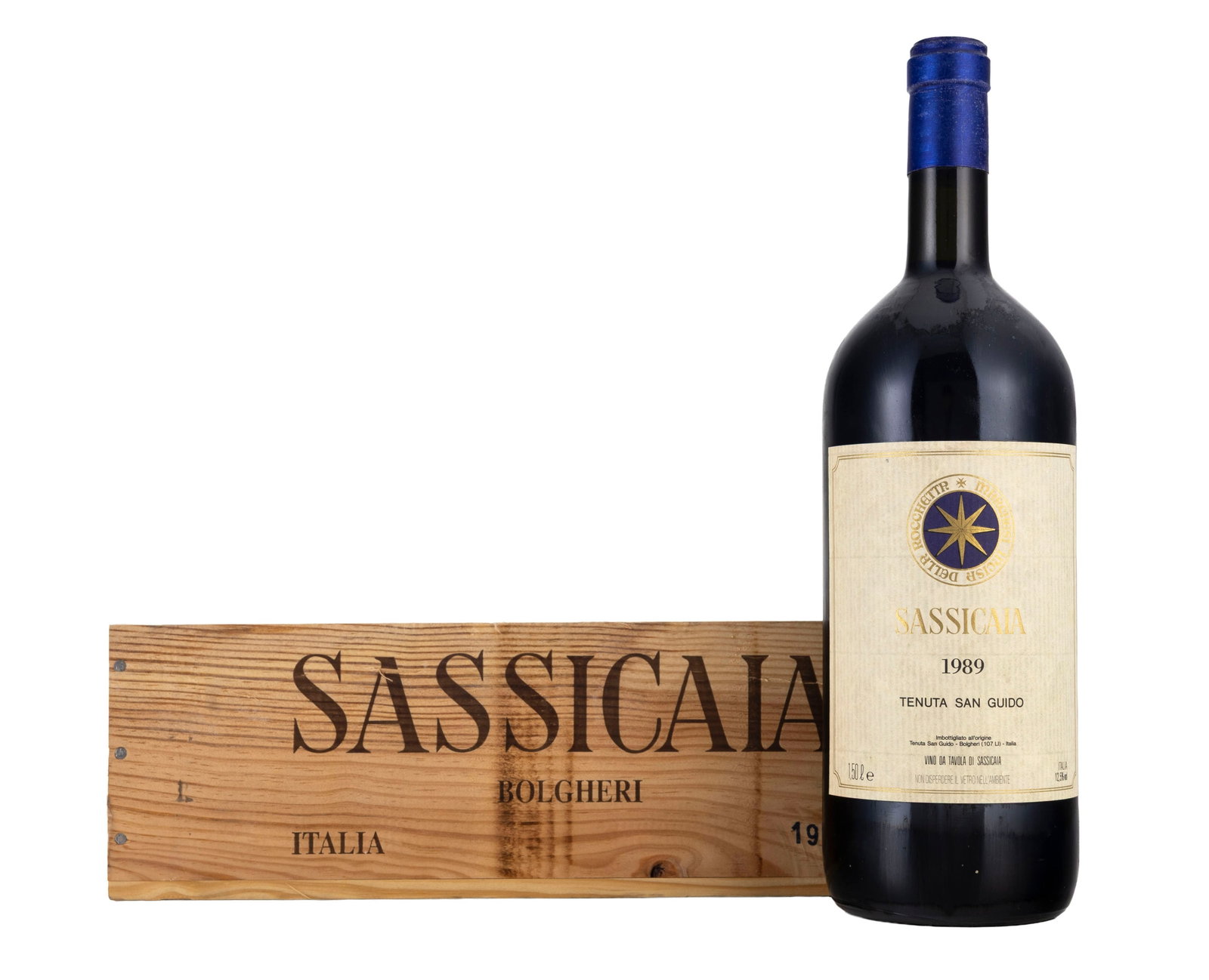 Sassicaia, Tenuta San Guido, 1989, Bolgheri, Toscane, Italie, 1 magnum: Sassicaia, Tenuta San Guido, 1989, Bolgheri, Toscane, Italie, 1 magnum