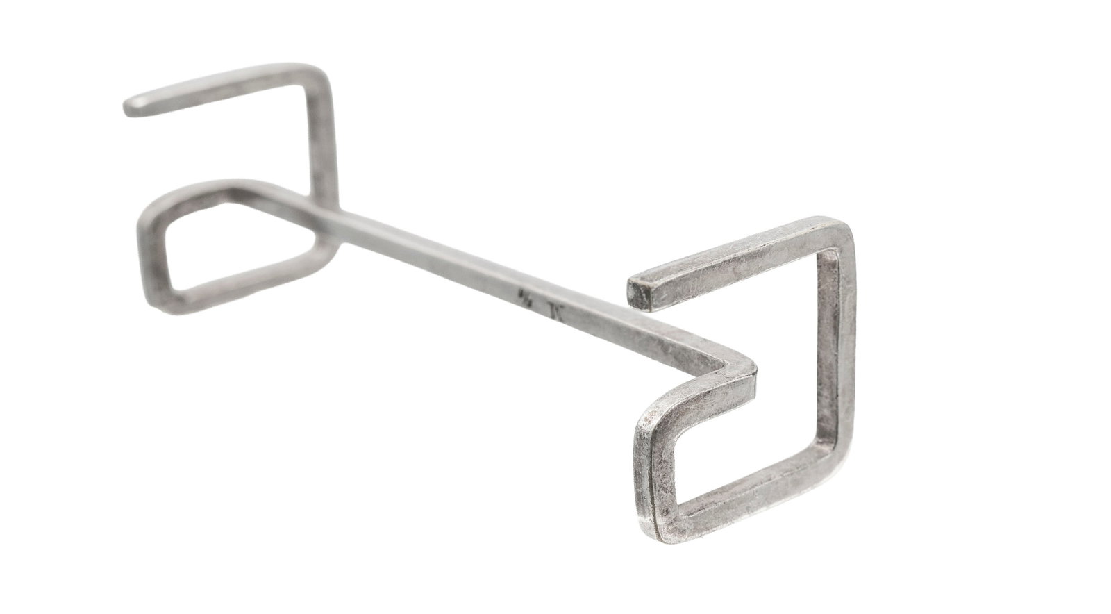 Suite de 10 porte-couteaux modernes en métal argenté, XXe s., long. 8,5 cm - 2