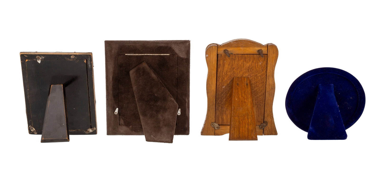 Ensemble de 4 cadres à poser en métal argenté et argent anglais, XXe s., diverses for - 7