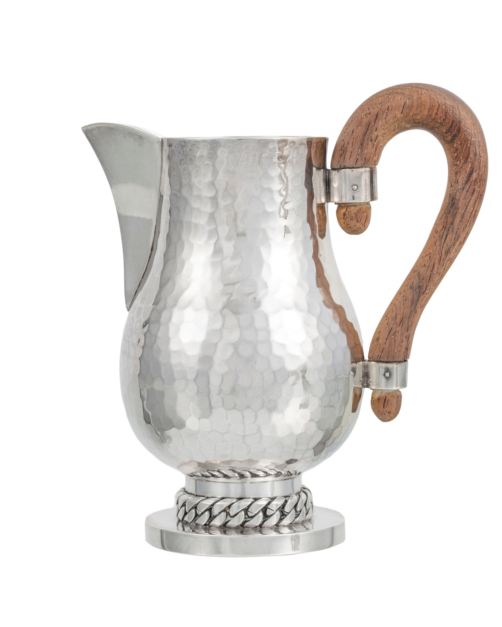 Jean Després (1889-1980). Partie de service à thé en argent martelé Minerve 1er  - 3