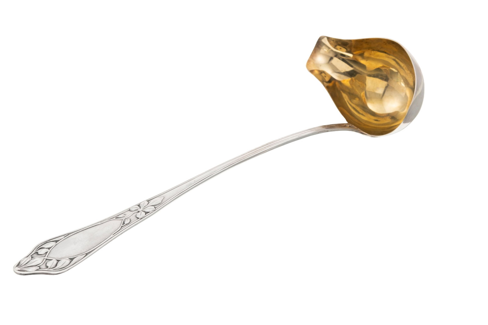 Ensemble de 2 cuillers de service en argent, dont 800 Allemagne, XXe s. et 2 louches Art Nouveau et  - 4