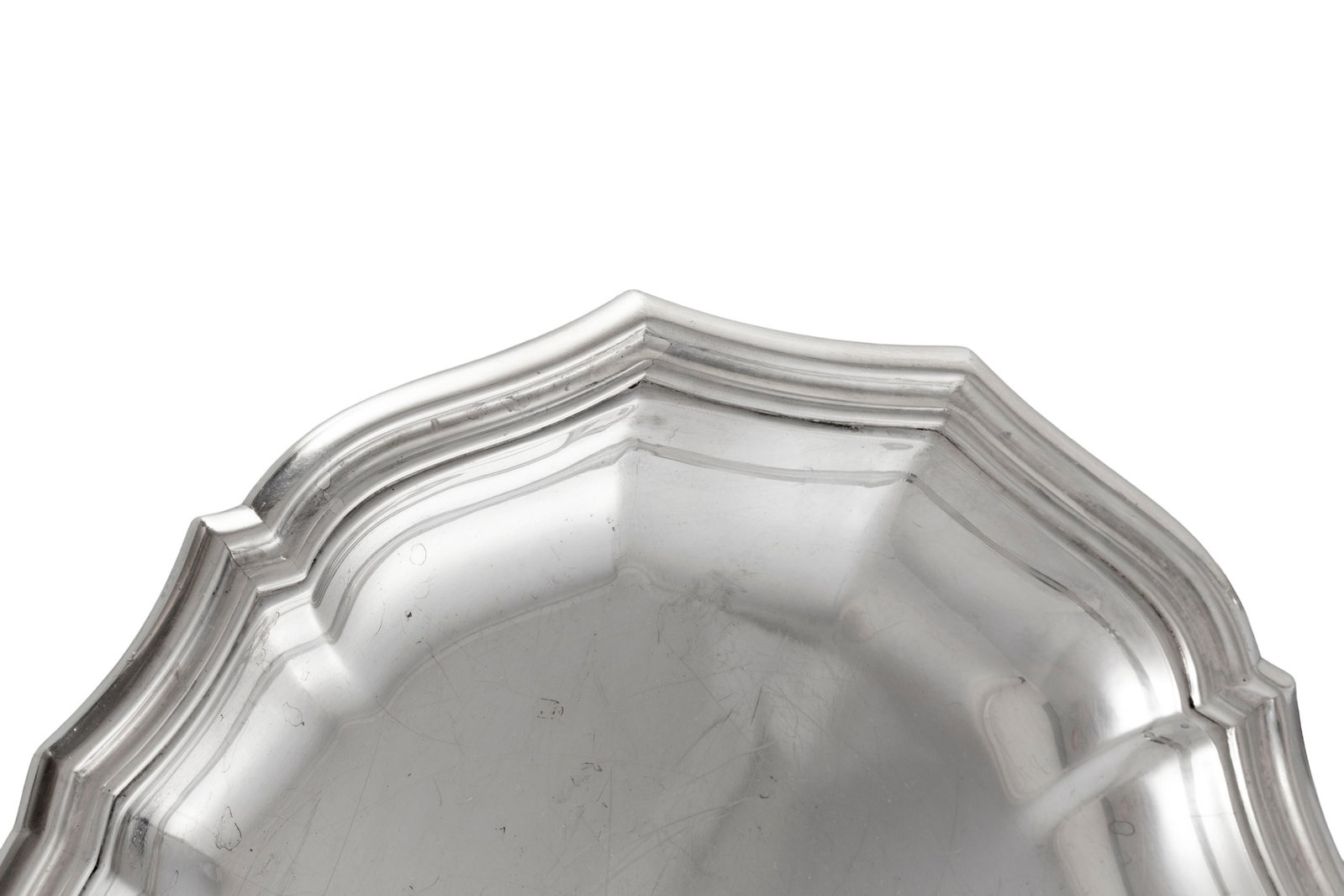 Puiforcat. Ensemble de 2 plats ronds et 1 plat ovale en argent Minerve 1er titre, Paris, XXe s., la  - 5