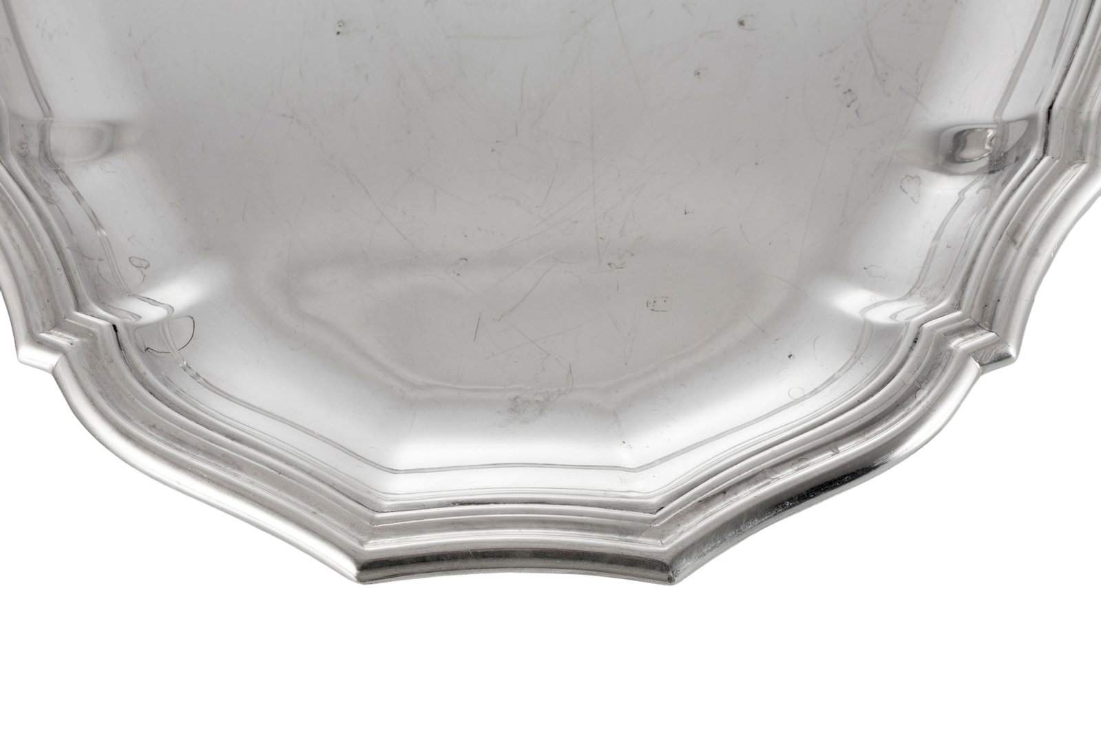 Puiforcat. Ensemble de 2 plats ronds et 1 plat ovale en argent Minerve 1er titre, Paris, XXe s., la  - 6
