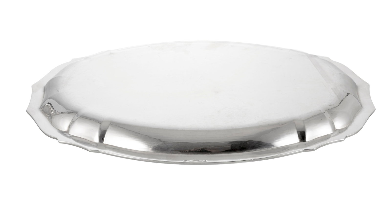 Puiforcat. Ensemble de 2 plats ronds et 1 plat ovale en argent Minerve 1er titre, Paris, XXe s., la  - 9
