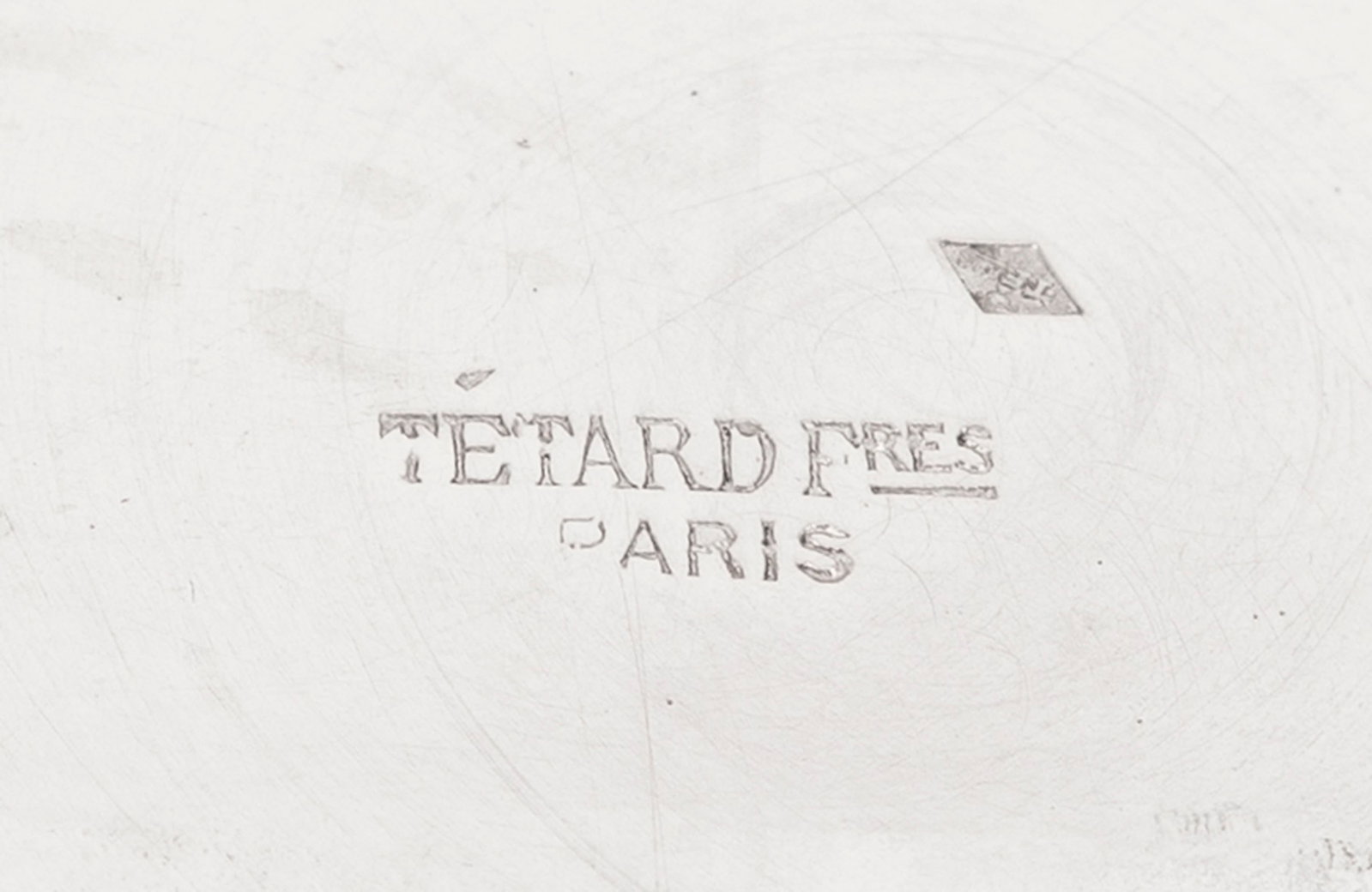 Tétard Frères. Présentoir en argent Mercure 1er titre, Paris, XXe s., la bordure en a - 5