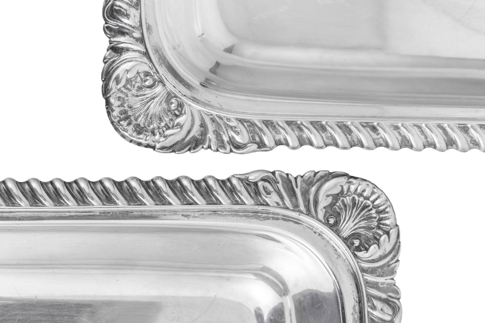 Paire de légumiers en argent, par Atkin Brothers, Sheffield, 1906, à décor de godrons - 7