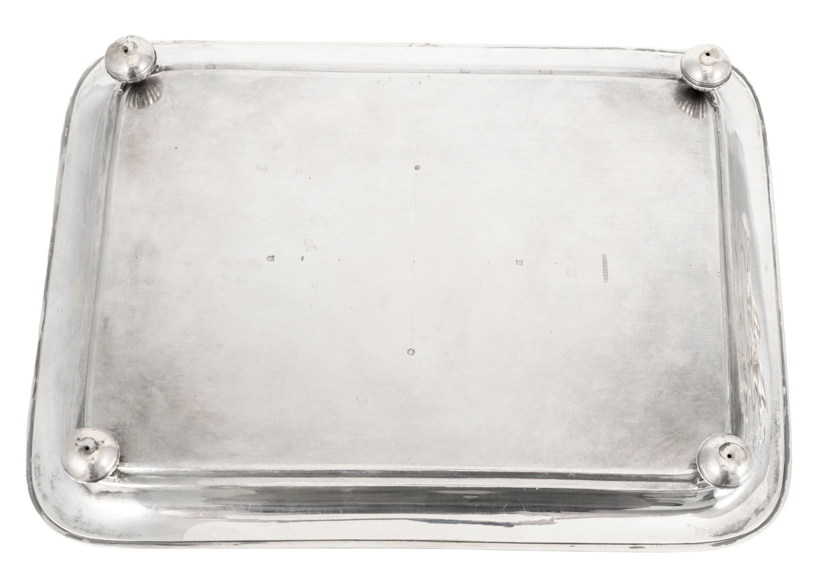 Ensemble d'1 nécessaire à condiments en argent et verre, Londres, XVIIIe s. et 1 petit pla - 9