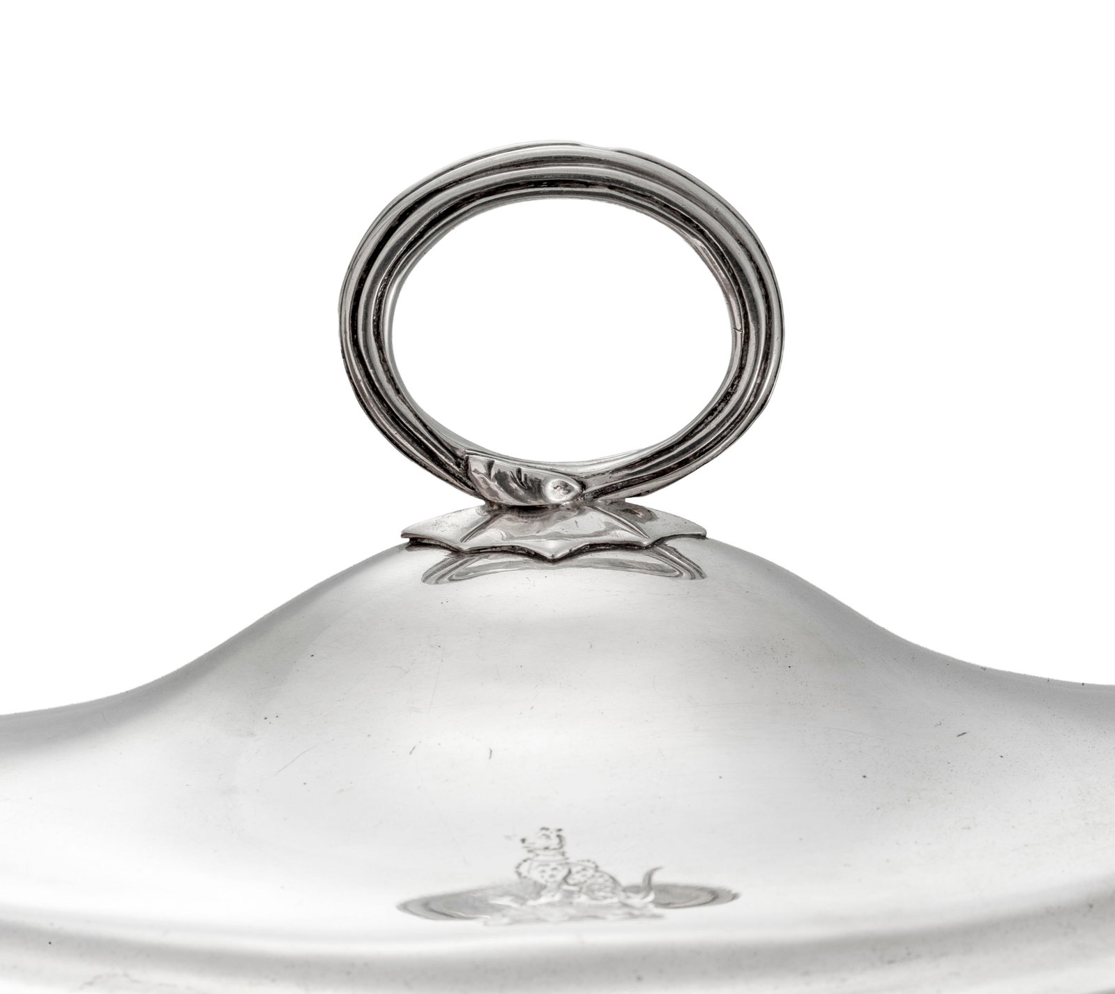 Paire de saucières d'époque George III en argent, Londres, 1798, gravées d'armoiries  - 3