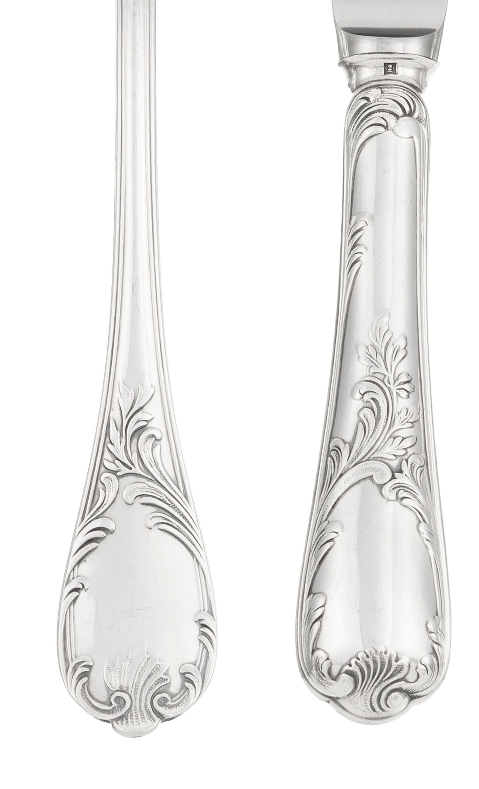 Christofle. Ménagère en métal argenté, modèle Marly, comprenant 95 piè - 2