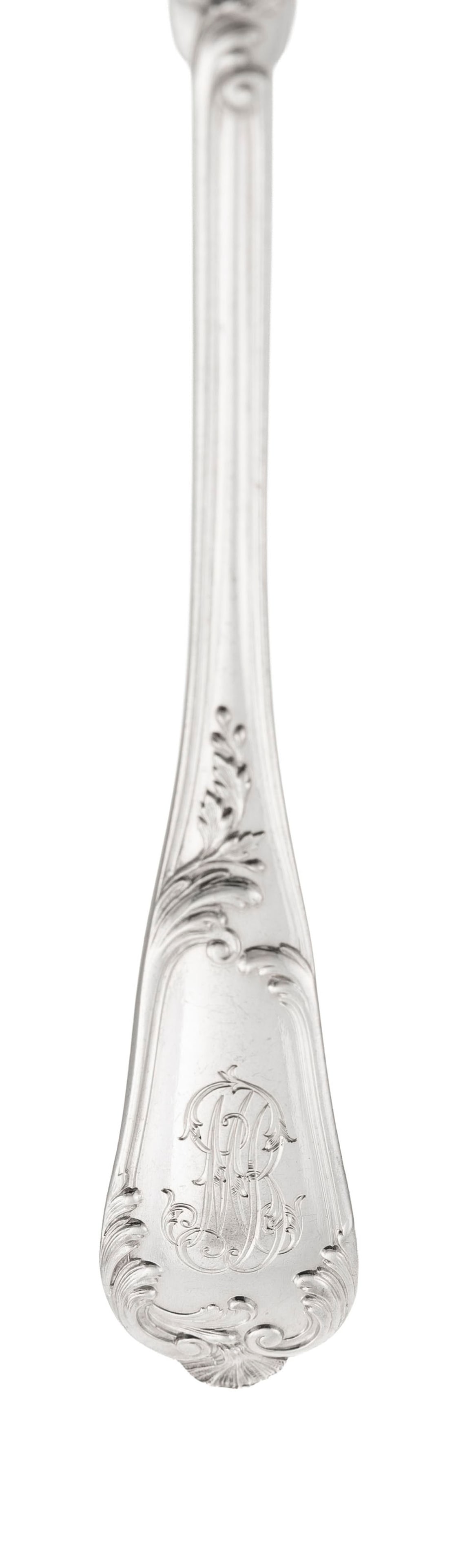 Christofle. Ménagère en métal argenté, modèle Marly, comprenant 95 piè - 3