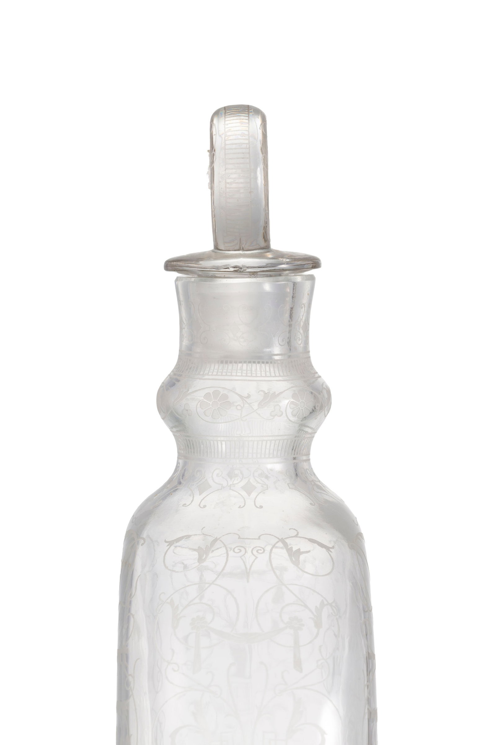 Baccarat. Carafe en cristal, modèle Michelangelo, cachet sous la base, h. 27,2 cm - 4