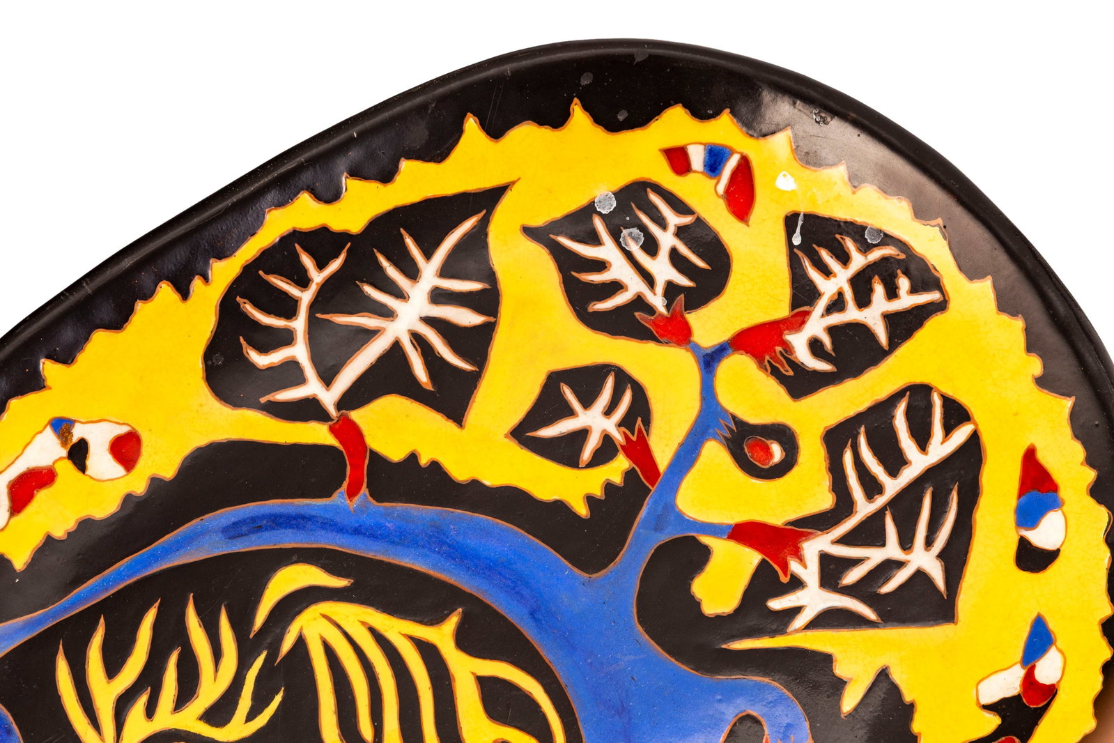 Jean Lurçat (1892-1966). Plat en céramique émaillée, années 1950, signé - 3