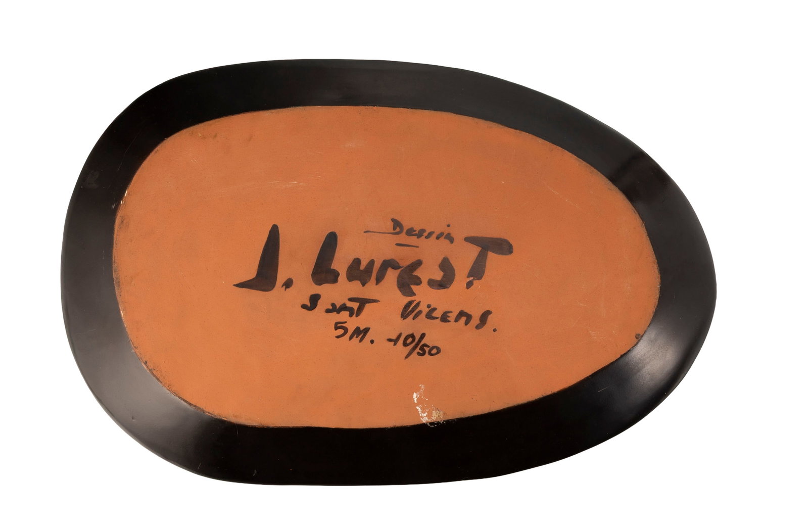 Jean Lurçat (1892-1966). Plat en céramique émaillée, années 1950, signé - 4