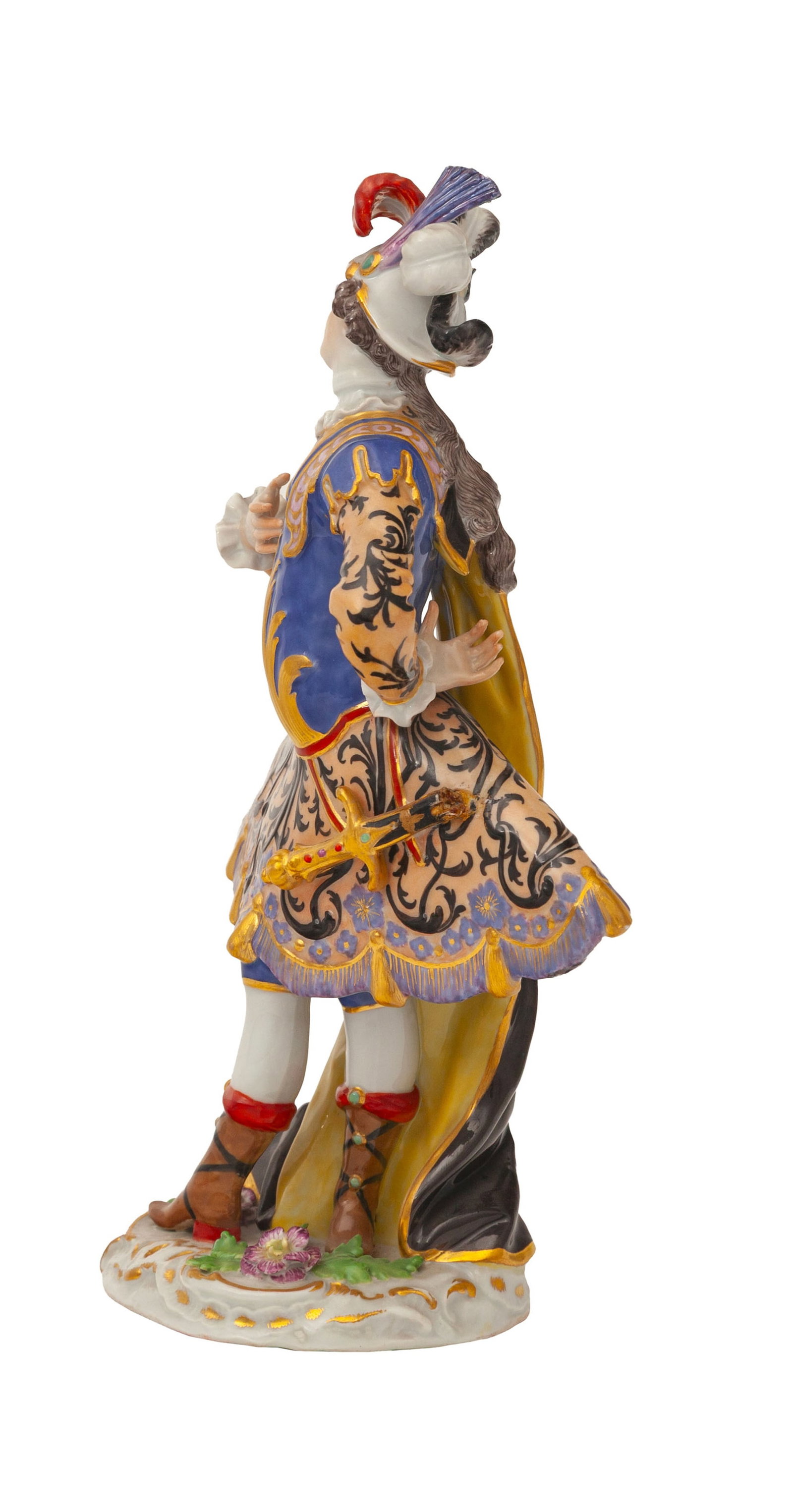 Meissen. Danseur en porcelaine, XIXe s., marque sous la base, h. 22 cm - 3