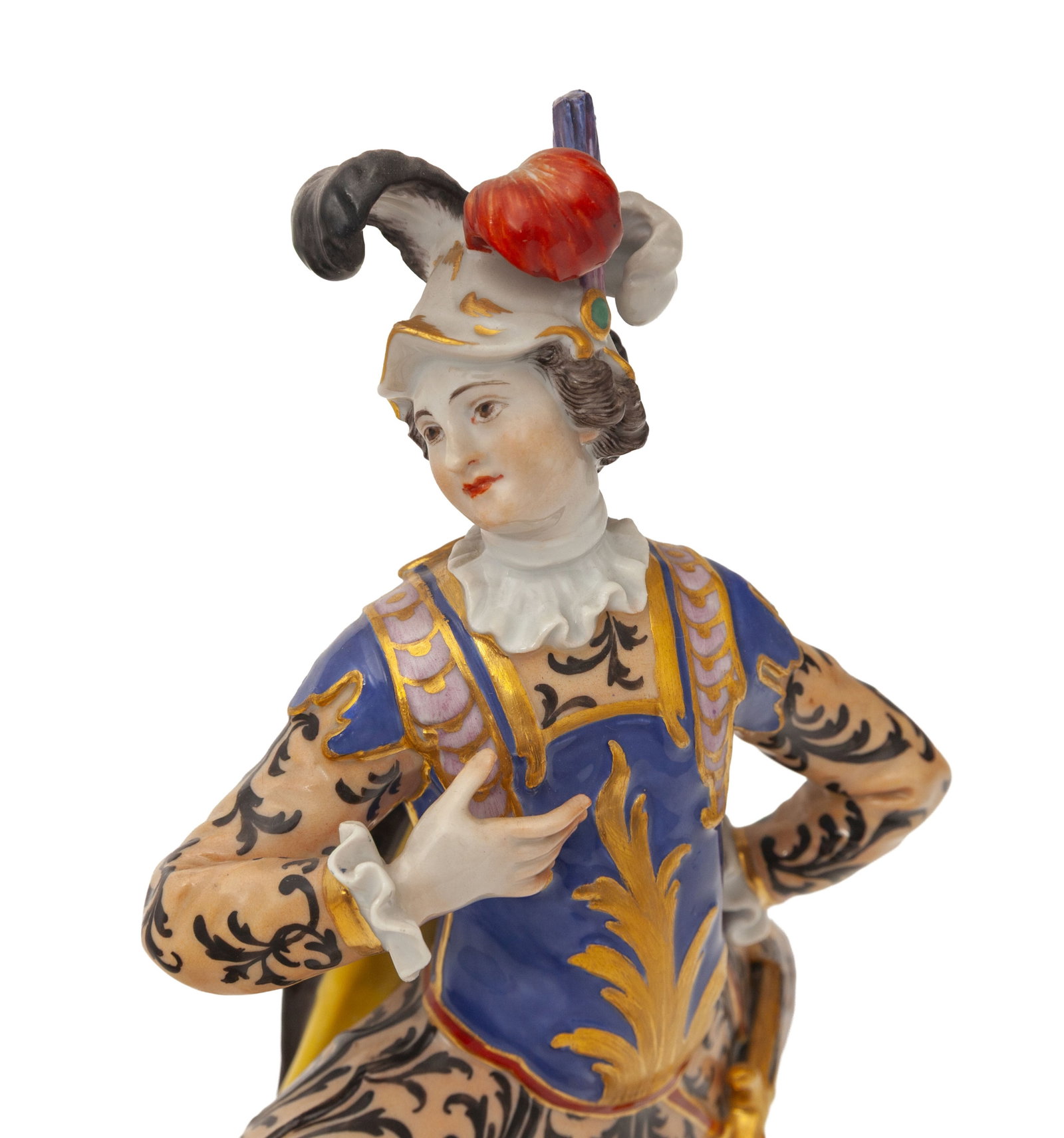Meissen. Danseur en porcelaine, XIXe s., marque sous la base, h. 22 cm - 5