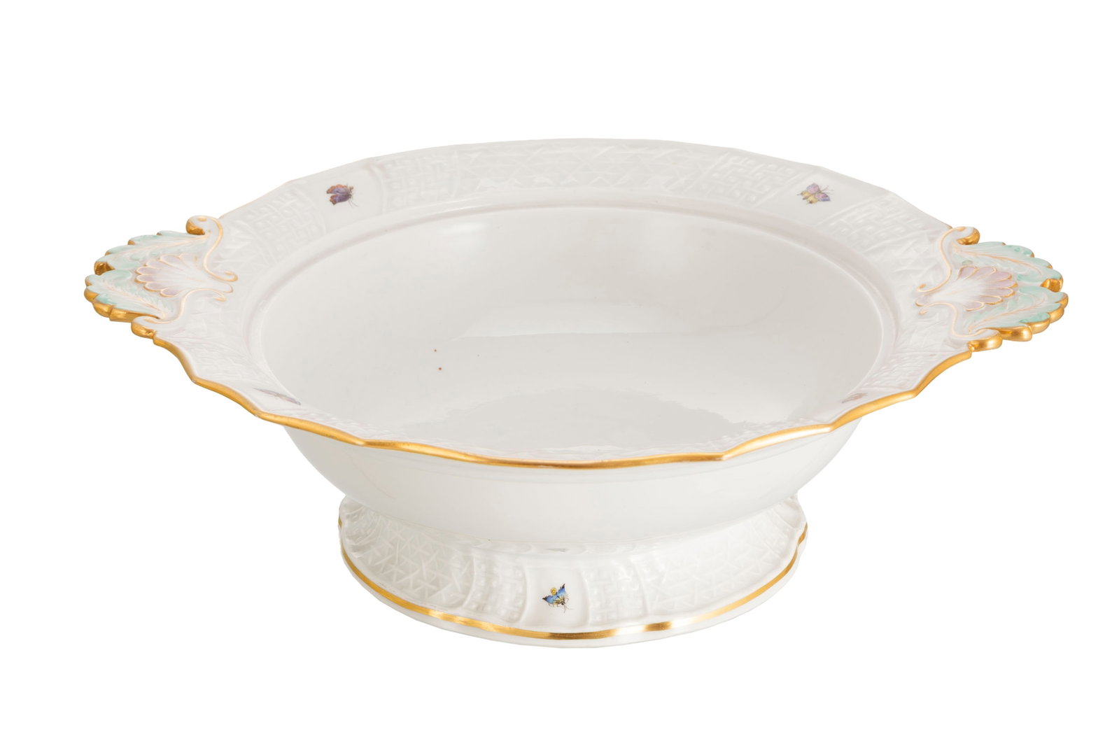 Meissen. Paire de soupières en porcelaine, XIXe s., à décor polychrome de fleurs et p - 2
