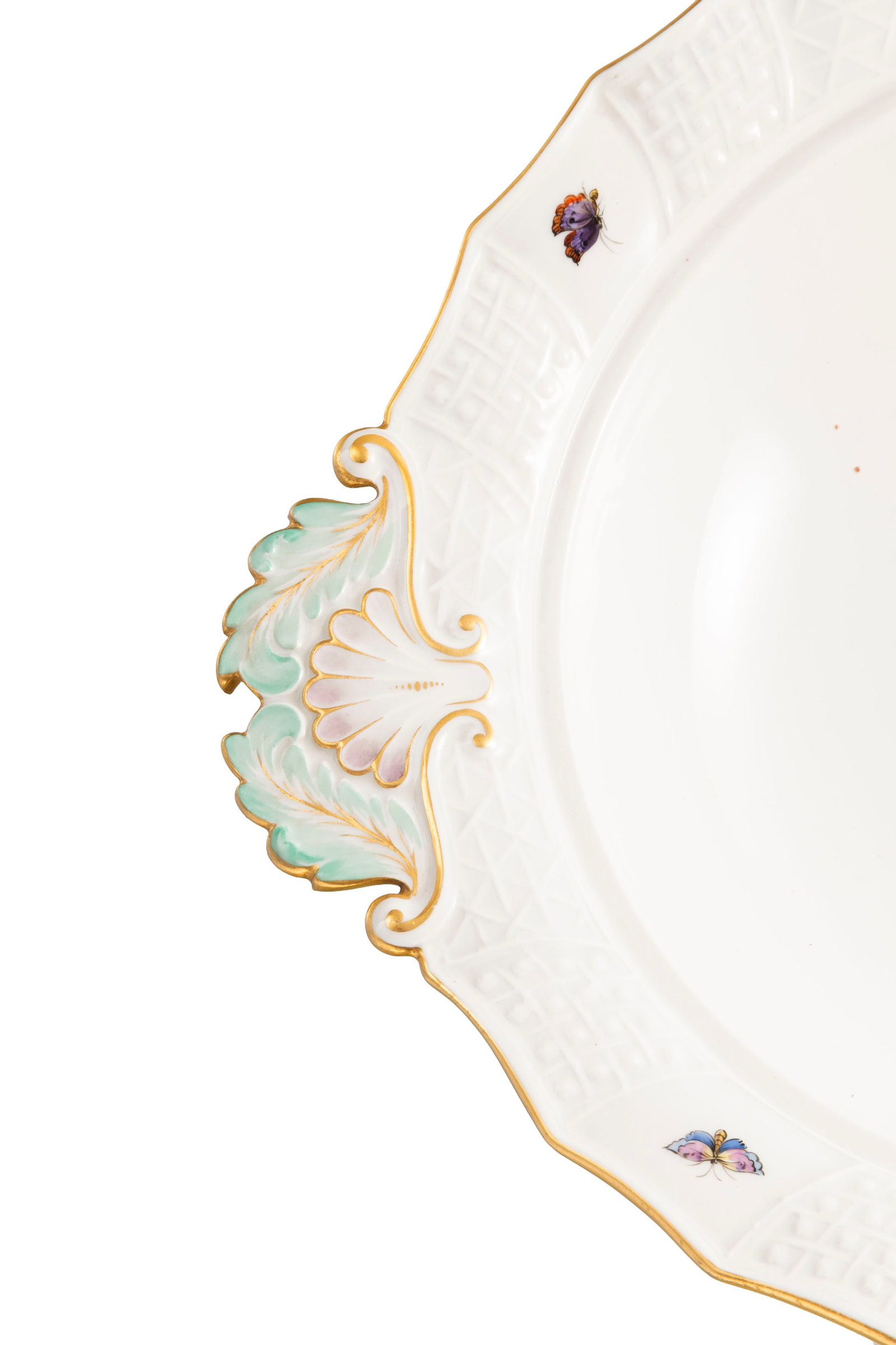 Meissen. Paire de soupières en porcelaine, XIXe s., à décor polychrome de fleurs et p - 7