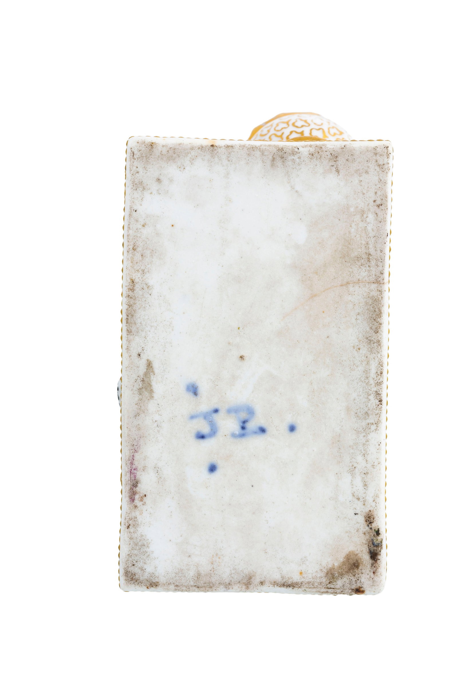 Jacob Petit. Sultan en porcelaine, Paris, XIXe s., rehauts or, h. 10,5 cm - 5