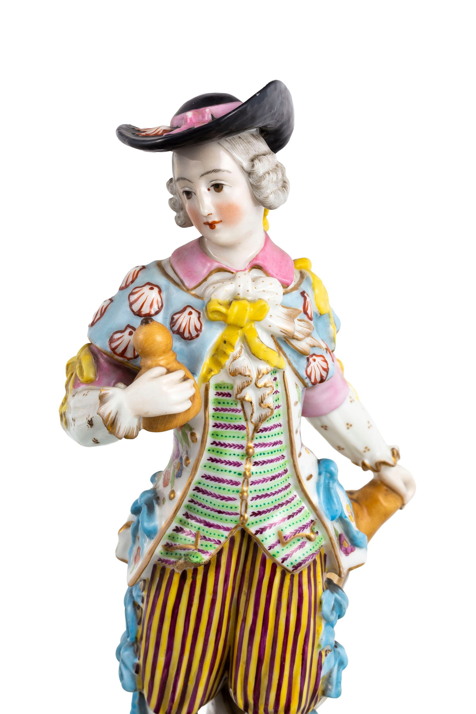 Jacob Petit. Ensemble de 2 figures de gentilhomme et élégante en porcelaine, Paris, XIXe s - 3