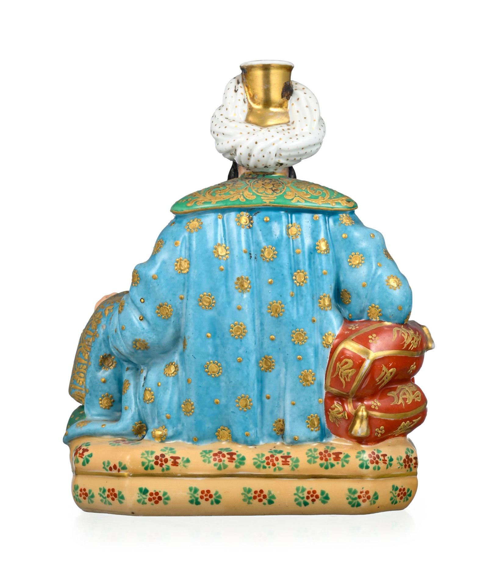 Jacob Petit. Ensemble de 3 flacons figurant 2 sultans, 1 sultane et 1 odalisque en porcelaine é - 15