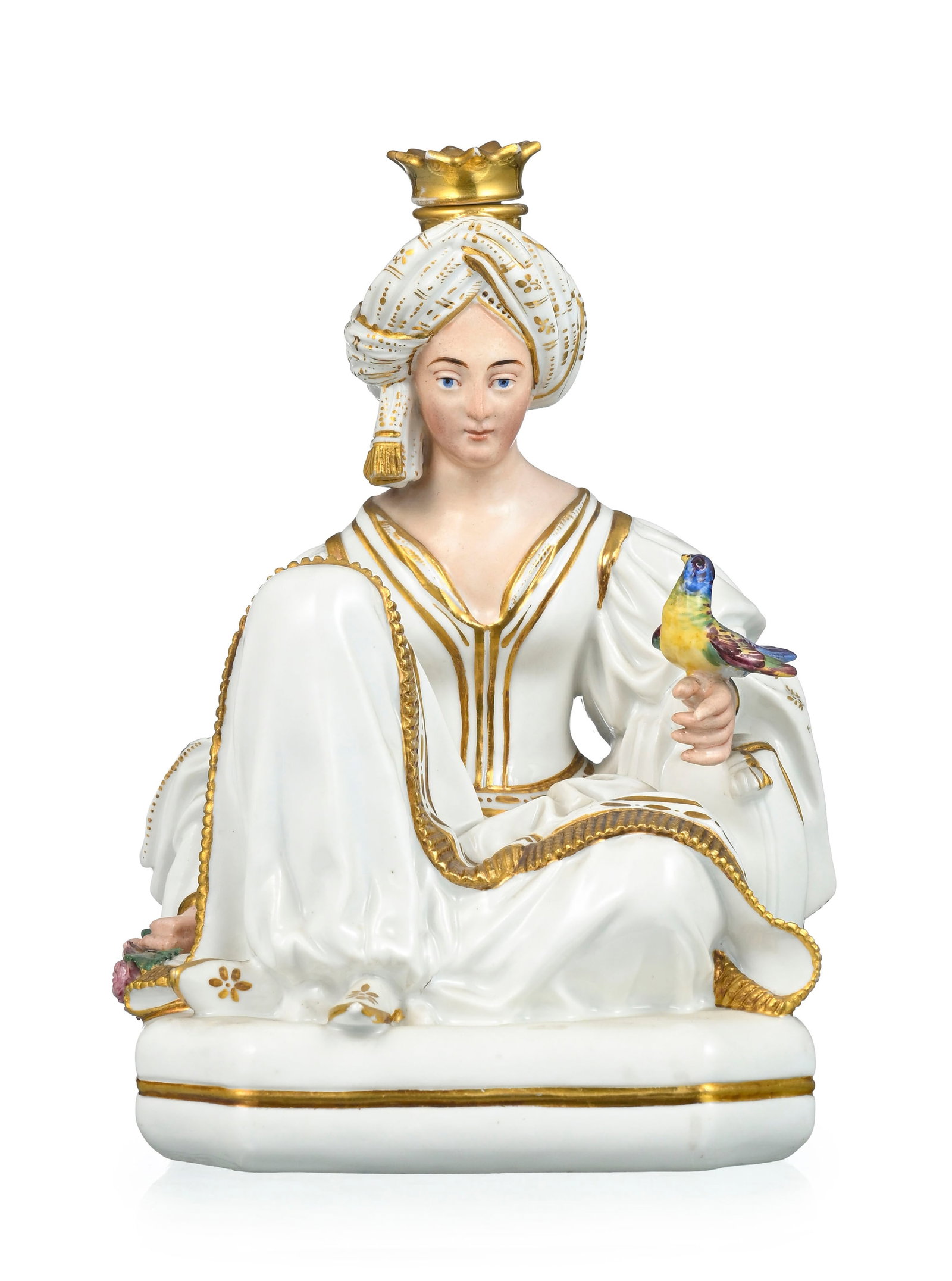 Jacob Petit. Ensemble de 3 flacons figurant 2 sultans, 1 sultane et 1 odalisque en porcelaine é - 3