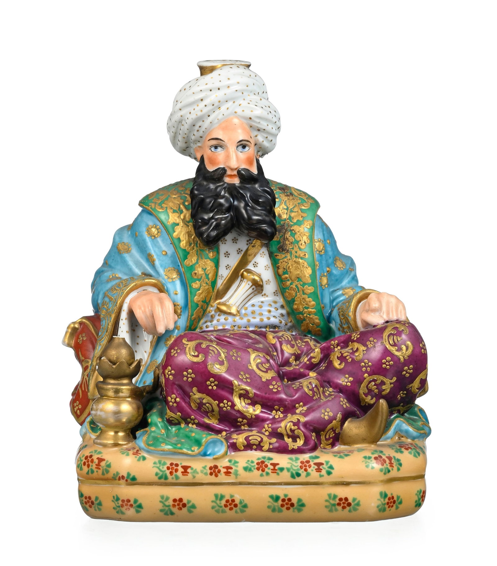 Jacob Petit. Ensemble de 3 flacons figurant 2 sultans, 1 sultane et 1 odalisque en porcelaine é - 4