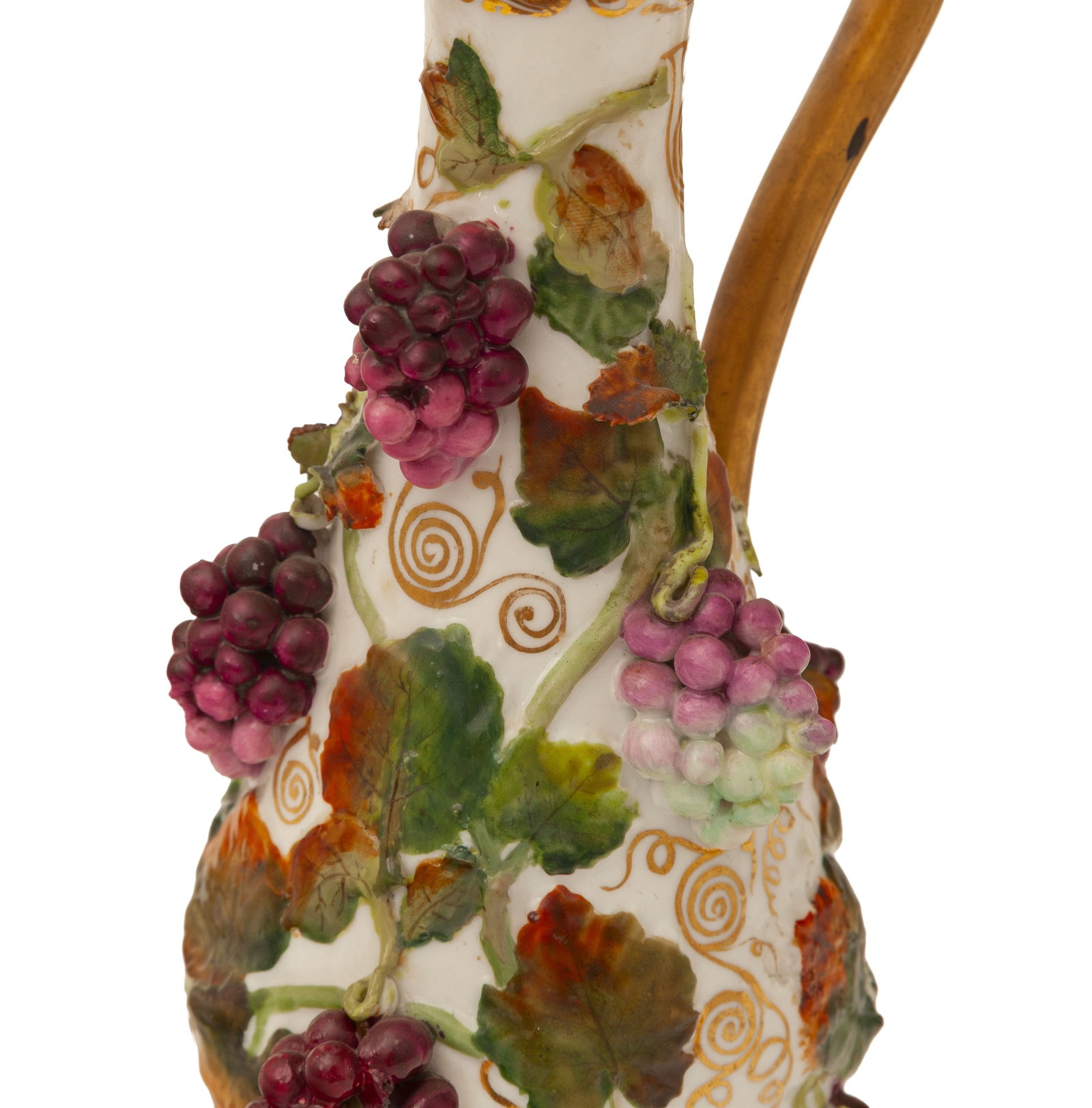 Jacob Petit. Ensemble de 3 aiguières en porcelaine, Paris, XIXe s., à décor de fleurs - 4
