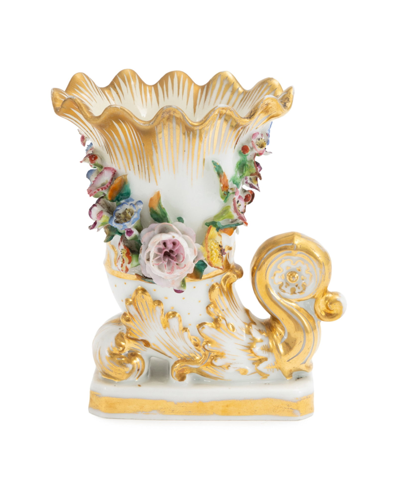 Jacob Petit. Ensemble d'1 paire de flacons et 1 paire de vases en porcelaine, Paris, XIXe s., à - 2