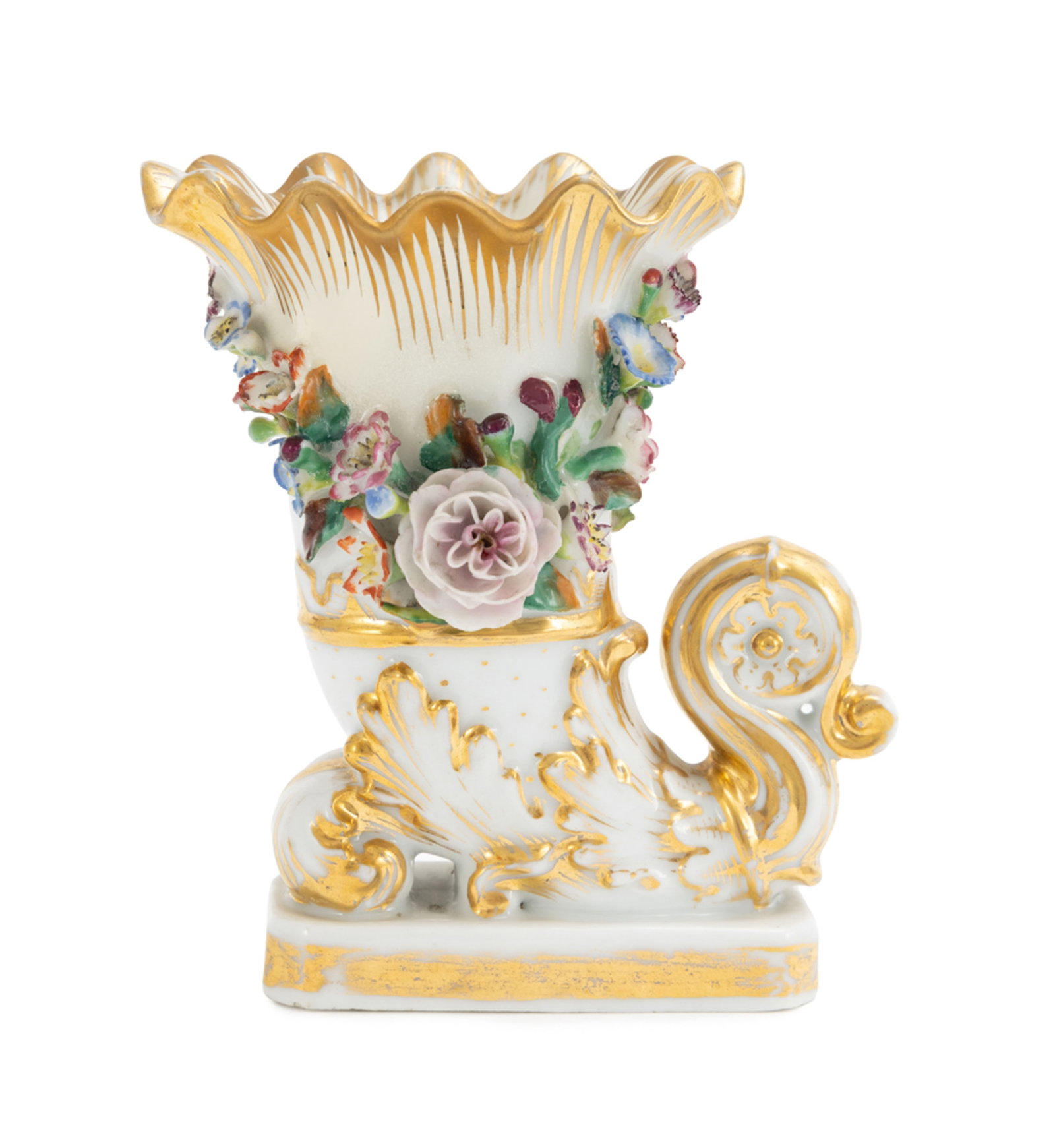 Jacob Petit. Ensemble d'1 paire de flacons et 1 paire de vases en porcelaine, Paris, XIXe s., à - 3