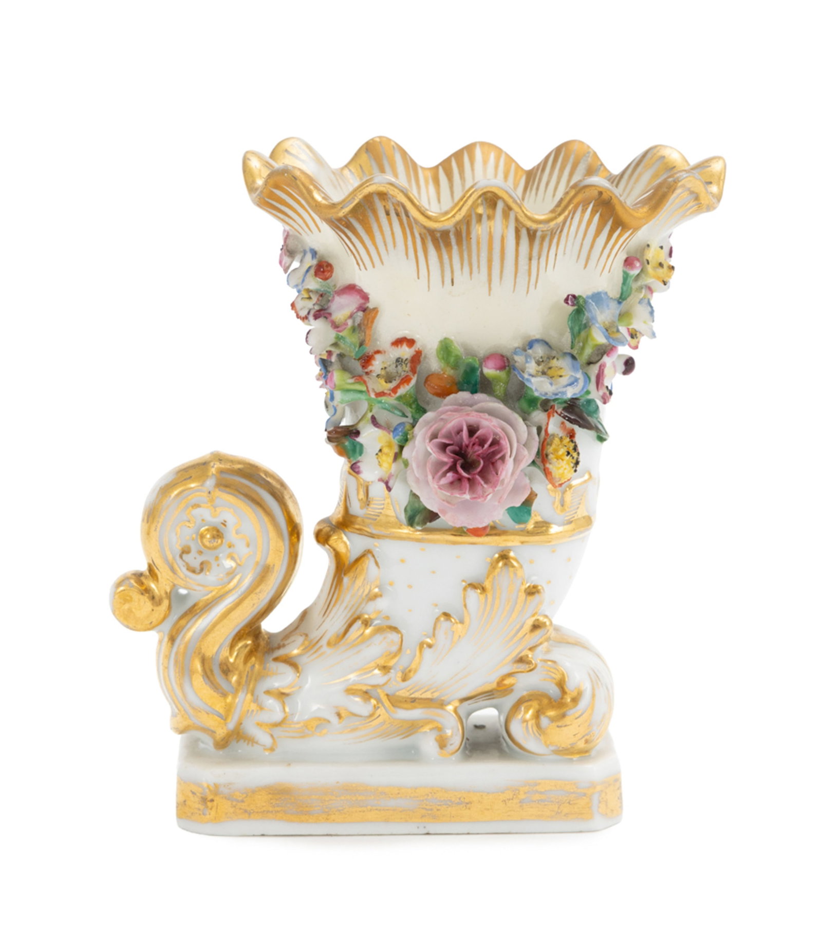 Jacob Petit. Ensemble d'1 paire de flacons et 1 paire de vases en porcelaine, Paris, XIXe s., à - 4