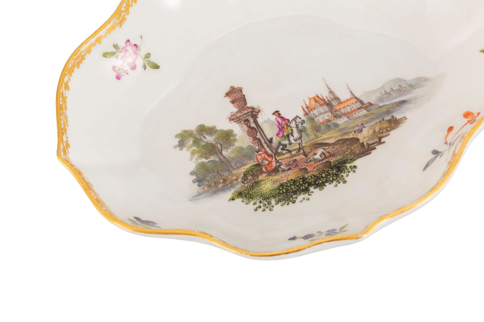 Meissen. Présentoir à cuillers en porcelaine, période Marcolini, à décor po - 3