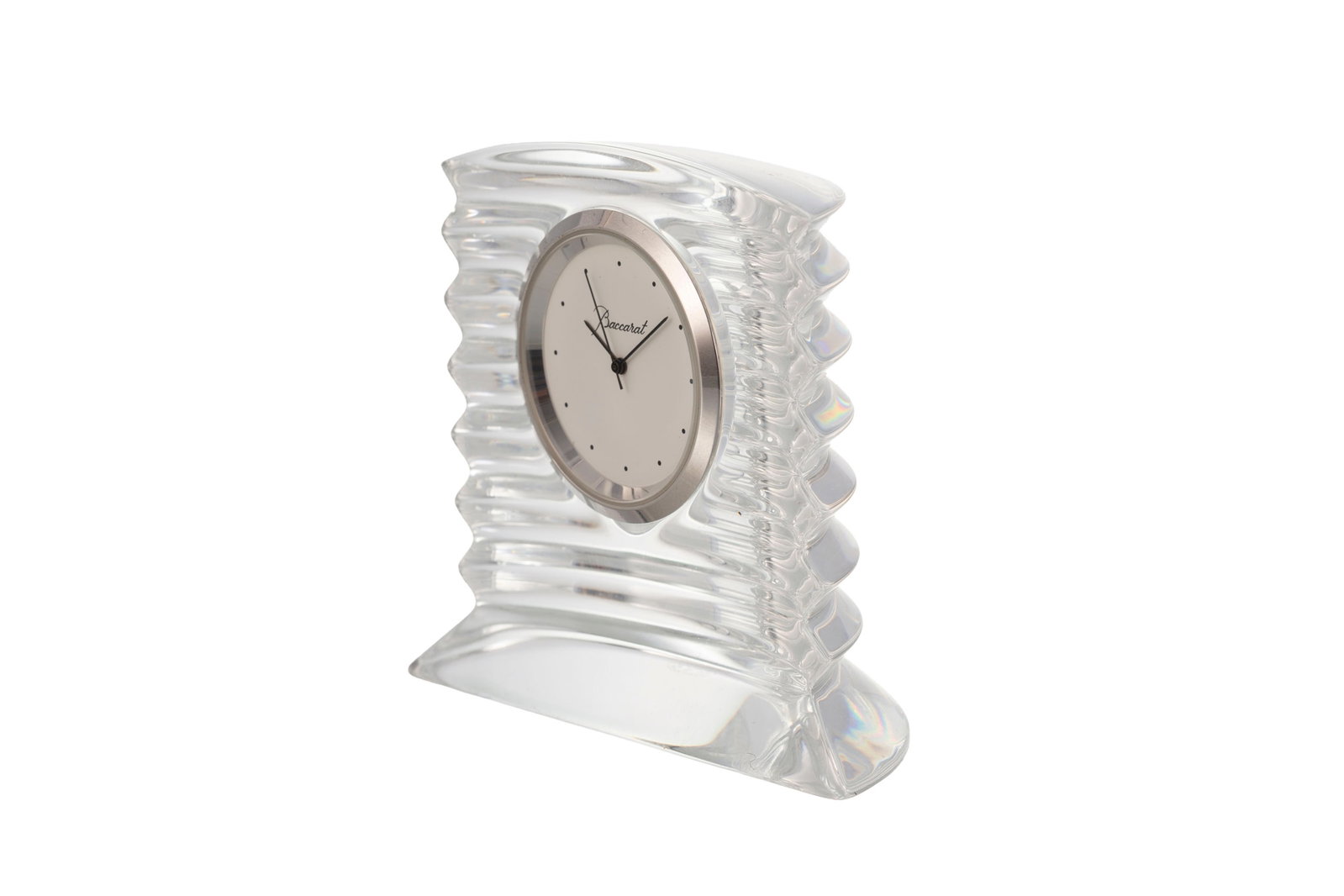 Baccarat. Pendulette en cristal, modèle Lalande, h. 7,2 cm - 2