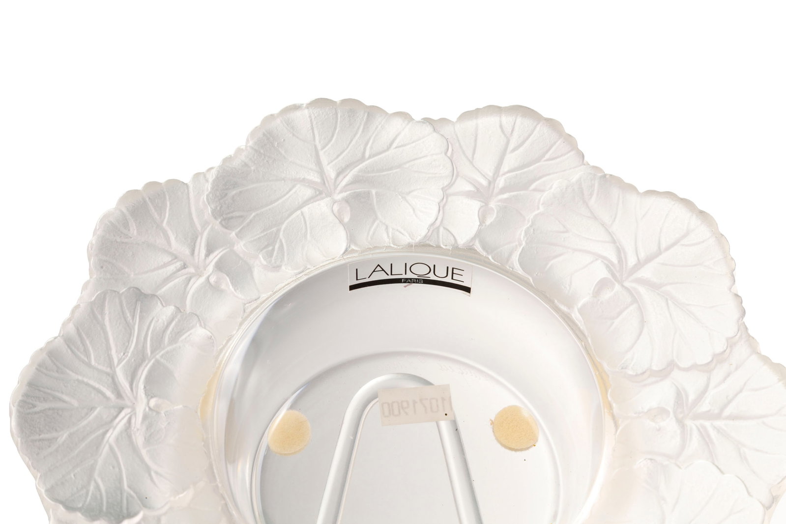 Lalique France. Ensemble d'1 coupelle et 1 coupe en verre moulé-pressé en partie satin - 4