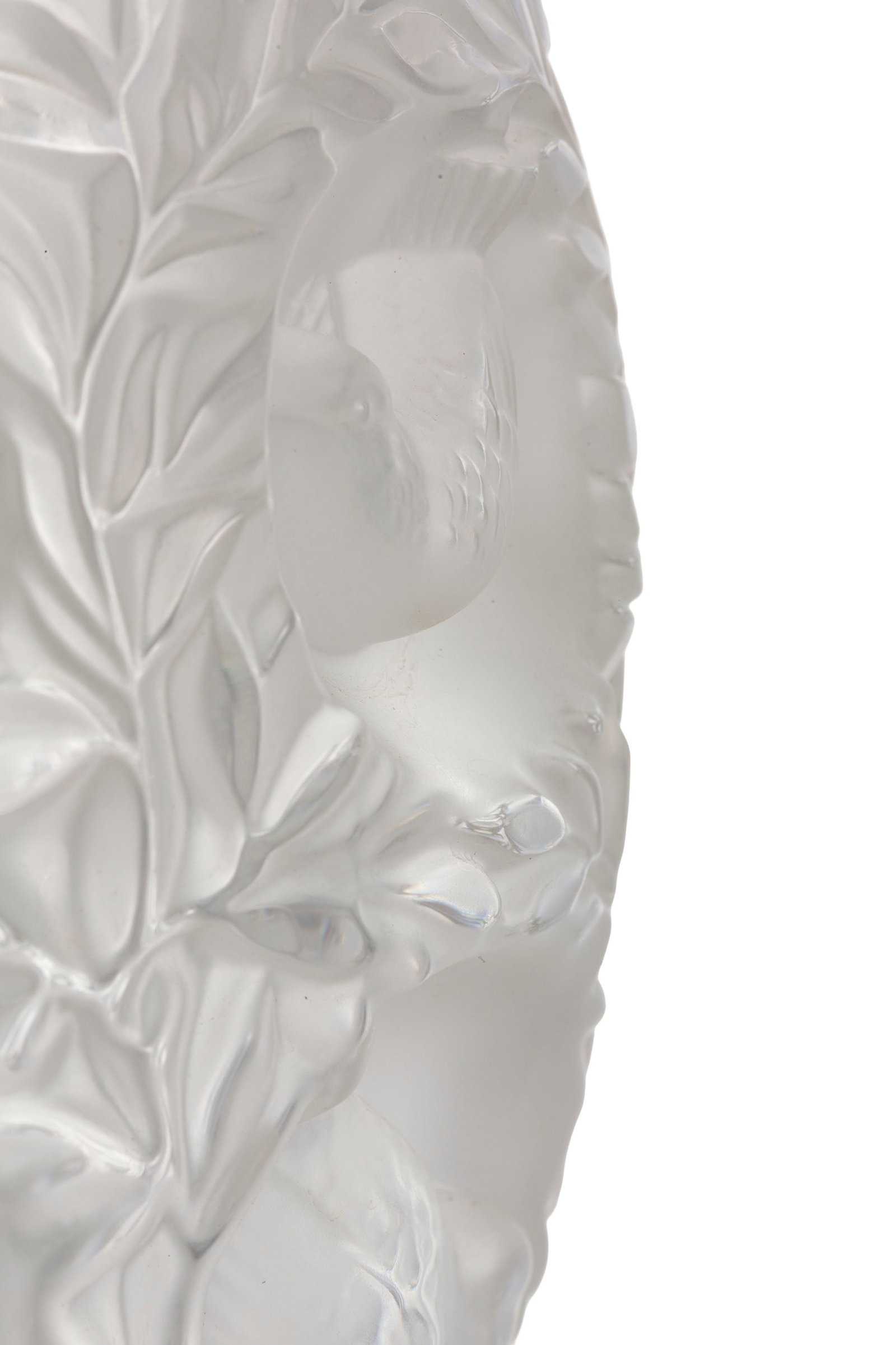 Lalique France. Vase en verre moulé-pressé en partie satiné, modèle Bagatelle, s - 3