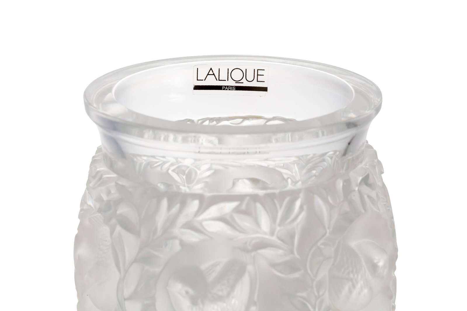 Lalique France. Vase en verre moulé-pressé en partie satiné, modèle Bagatelle, s - 4