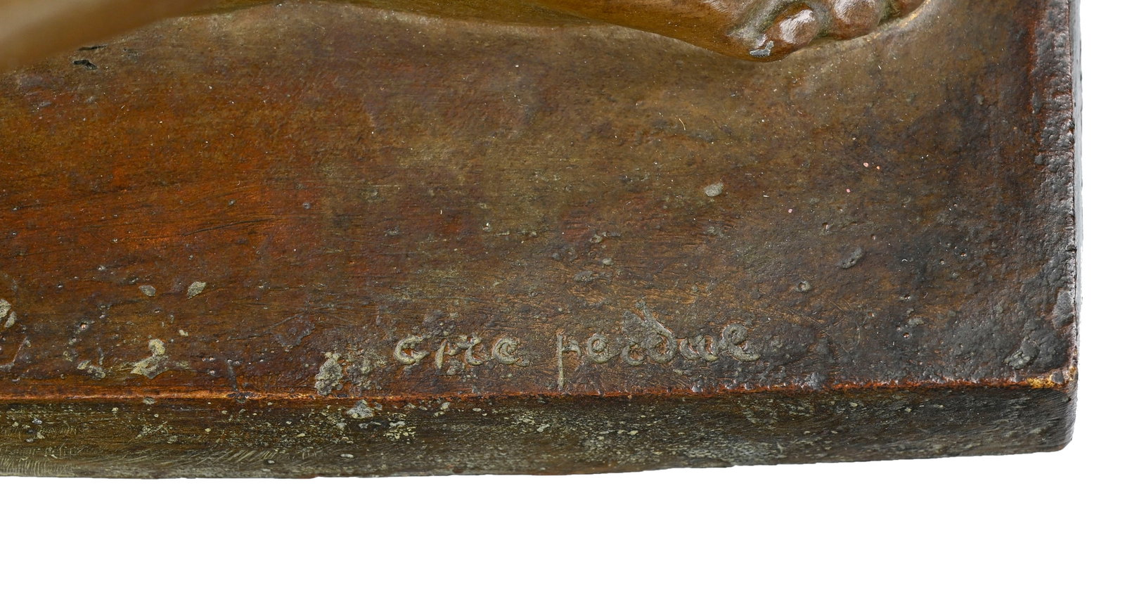 Richard Guino (1890-1973), L’idylle, sculpture en bronze à patine brune, signée sur  - 8