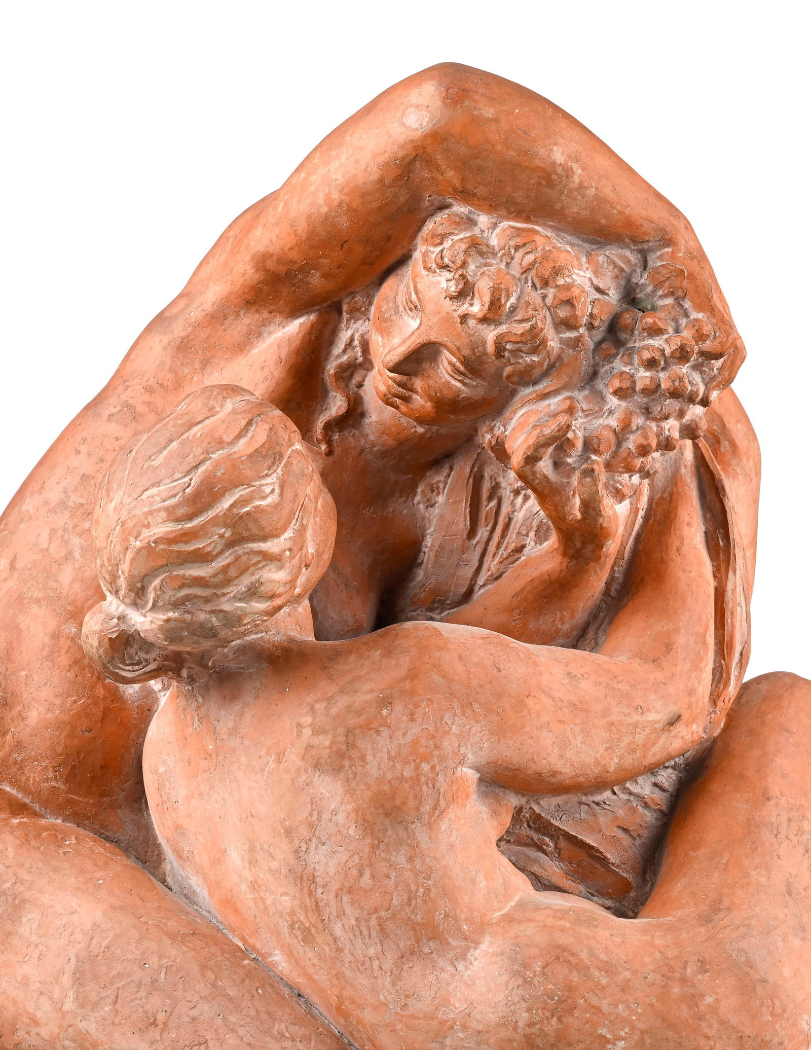Richard Guino (1890-1973), Jeunes filles jouant ou Deux bacchantes aux raisins, groupe en terre cuit - 4