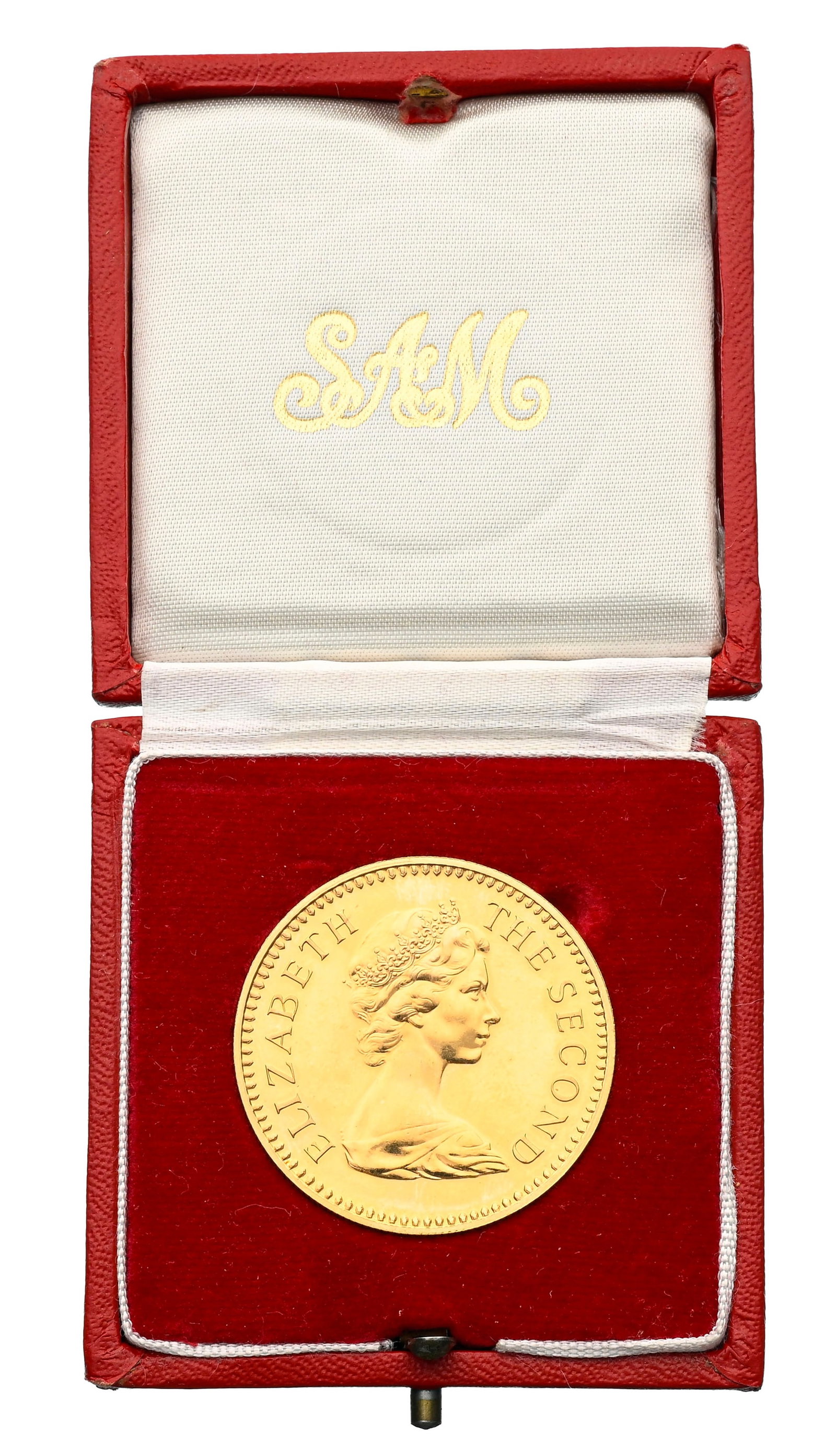 Zimbabwe/Rhodésie, Elisabeth II (1964-1970), 5 pounds en or 1966, or 916, 3.000 exemplaires fra - 3