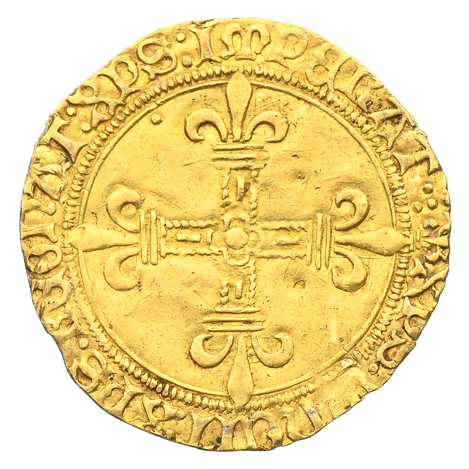 Royaume de France, Louis XII (1497-1515), écu d'or au soleil, diam. 2,65 cm, 3,31 g. - 2