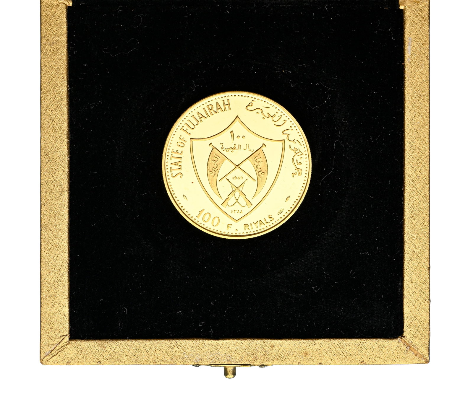 Émirat du Fujaïrah (EAU), 100 Riyals en or 900, commémorative de la mission d'Apollo1 - 4