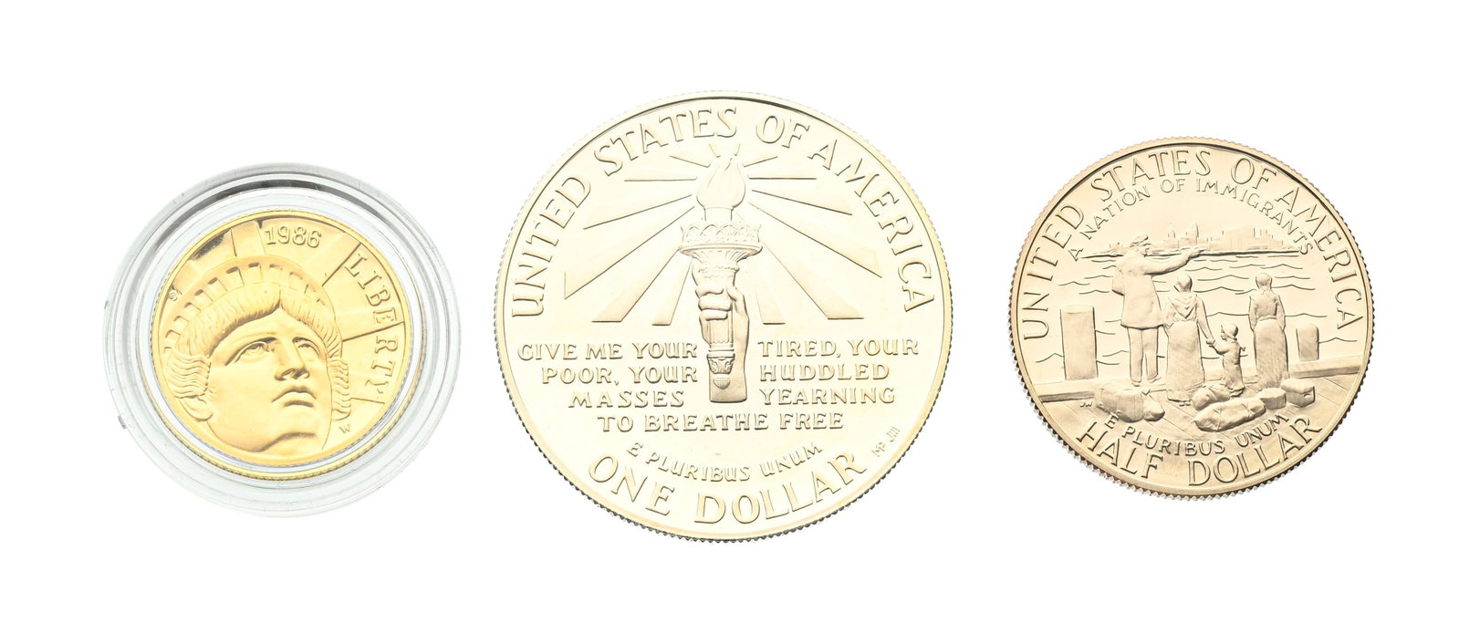 USA, coffret "Liberty coins" pour les 100 ans de la Statue de la Liberté, 1986, avec boîte - 2